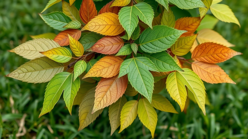 contrasting healthy unhealthy tree assessment leaves bark