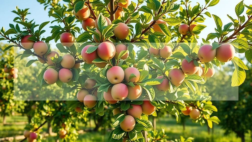 mature apple tree showing before and after summer pruning for fruit trees